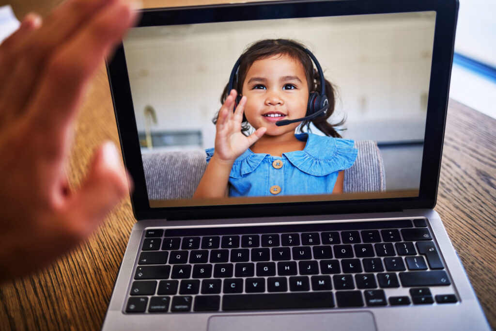 girl laptop and education with a child student on 2025 04 06 12 51 26 utc