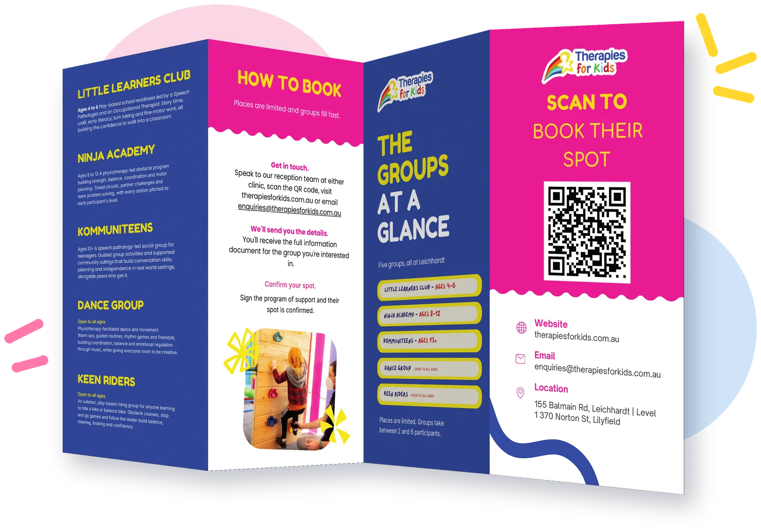 School Holiday Therapy Groups brochure preview